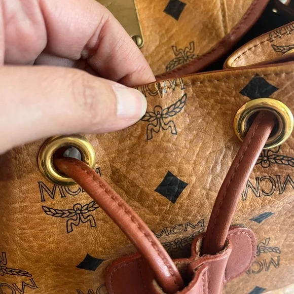 MCM VINTAGE COGNAC BACKPACK - Picture 8 of 12